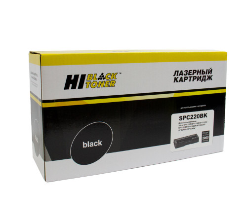 Картридж Hi-Black (HB-SPC220Bk) для Ricoh Aficio SPC220DN/C221DN/C222SF/C240DN, черный (2000 стр.)
