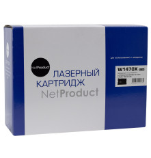 Картридж NetProduct (N-W1470X) для HP LaserJet Enterprise M610dn/611dn/612dn/M634/635, (25200 стр.) без чипа