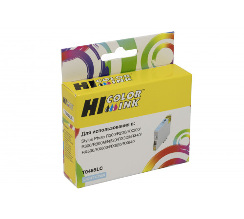 Картридж Hi-Black (HB-T0485) для Epson Stylus Photo R200/R300/RX500/RX600, светло-голубой