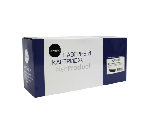 Картридж NetProduct (N-CF363X) для HP CLJ Enterprise M552/M553/MFP M577, пурпурный (9500 стр.)