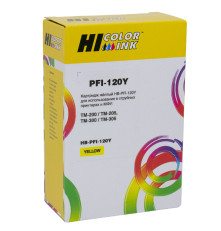 Картридж Hi-Black (PFI-120Y) для Canon TM-200/205/300//255/350/355, желтый