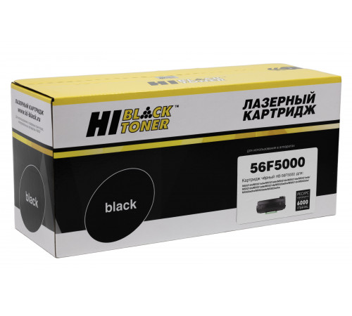 Тонер-картридж Hi-Black (HB-56F5000) для Lexmark MS321/MX321/MS421/MS521/MX521/MS621/MS622, 6K