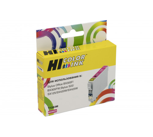 Картридж Hi-Black (HB-T1283) для Epson Stylus S22/SX125/SX420W/SX425W/BX305F, пурпурный