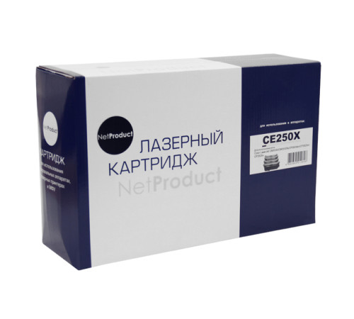 Картридж NetProduct для HP CLJ CP3525/CM3530, Восстановленный, черный (10500 стр.)