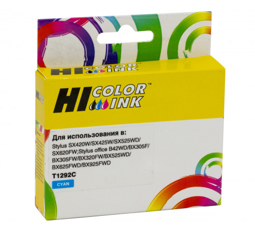 Картридж Hi-Black (HB-T1292) для Epson Stylus SX230/235W/SX420W/SX425W/BX305F, голубой