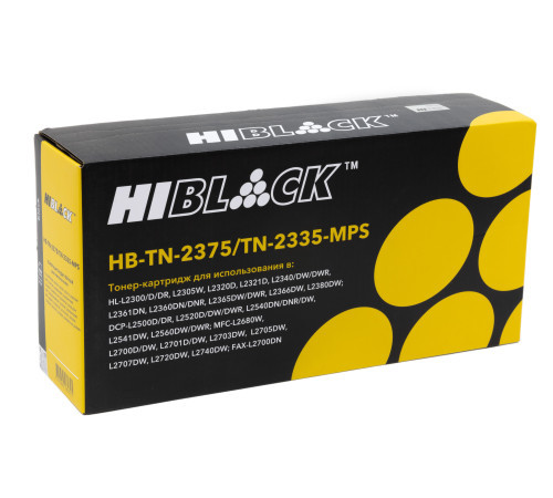 Тонер-картридж Hi-Black (HB-TN-2375/TN-2335-MPS) для Brother HL-L2300/2305/2320/2340/2360, (10000 стр.)