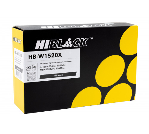 Картридж Hi-Black (HB-W1520X) для HP LJ Pro 4004dn/4004dw/MFP 4104dw/4104fdn, 9,7K