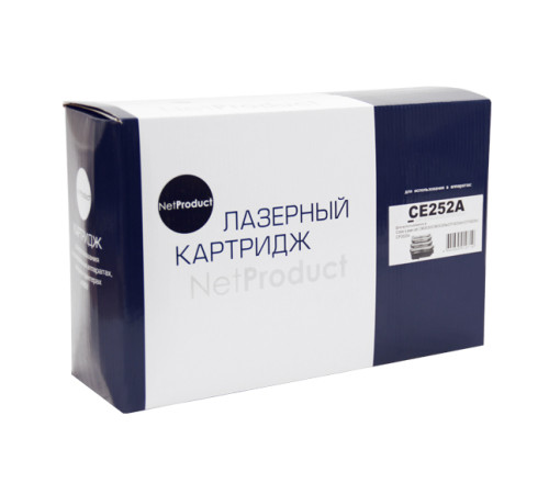 Картридж NetProduct для HP CLJ CP3525/CM3530, Восстановленный, желтый (7000 стр.)