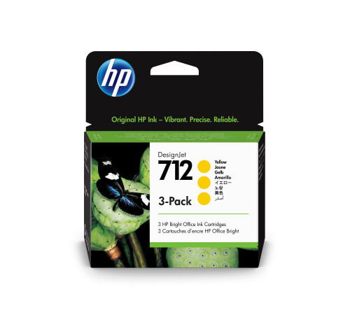 Картридж 712 для HP DJ T230/630, 29млХ3шт (O) желтый 3ED79A