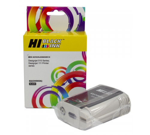 Картридж Hi-Black (HB-CH565A) для HP DJ 510, №82, Bk