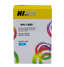 Картридж Hi-Black (PFI-120C) для Canon TM-200/205/300/255/350/355, голубой