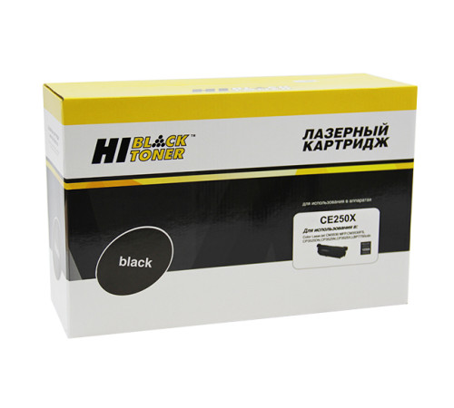 Картридж Hi-Black (HB-CE250X) для HP CLJ CP3525/CM3530, восстановленный, черный (10500 стр.)