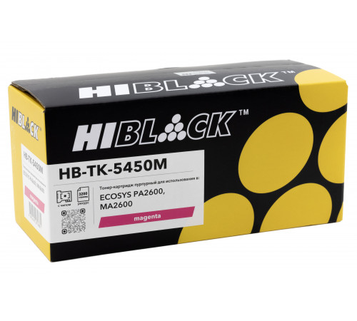 Тонер-картридж Hi-Black (HB-TK-5450M) для Kyocera ECOSYS PA2600/MA2600, M, 3,2K