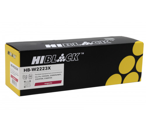 Картридж Hi-Black (HB-W2223X) для HP CLJ Pro 3203DN/3288DN/MFP 3303FDN/3388FDN, M, 2,5K