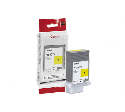 Картридж PFI-107Y Canon iPF680/685/780/785, 130ml (O) жёлтый 6708B001