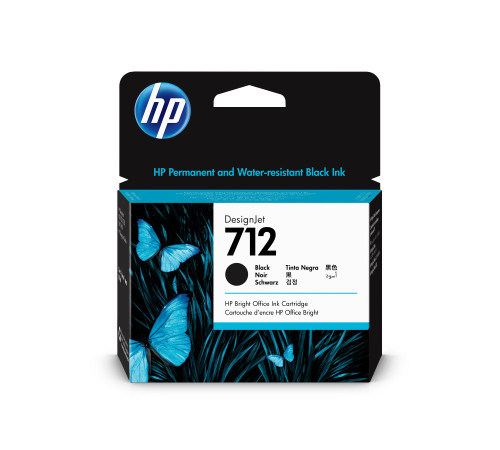 Картридж 712 для HP DJ T230/630, 80мл (O) чёрный 3ED71A