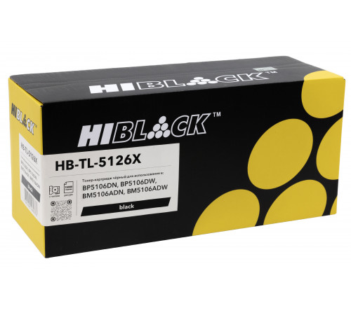 Тонер-картридж Hi-Black (HB-TL-5126X) для Pantum BP5106DN/BP5106DW/BM5106ADN/BM5106ADW, 15K
