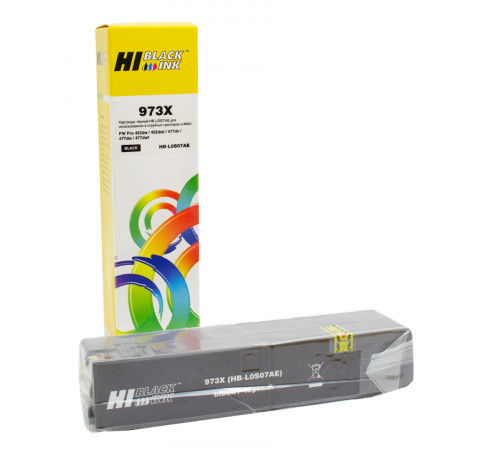 Картридж Hi-Black (L0S07AE) для HP PW Pro477dw/452dw 973X, черный