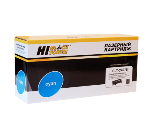 Тонер-картридж Hi-Black (HB-CLT-C407S) для Samsung CLP-320/320n/325/CLX-3185, голубой (1000 стр.)