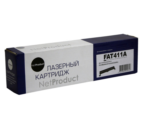 Тонер-картридж NetProduct (N-KX-FAT411A) для Panasonic KX-MB1900/2000/2020/2030/2051, (2000 стр.)