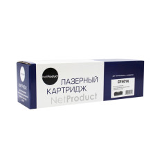 Картридж NetProduct для HP CLJ M252/252N/252DN/252DW/277n/277DW, №201X, голубой (2300 стр.)