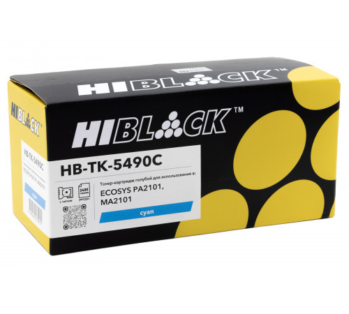 Тонер-картридж Hi-Black (HB-TK-5490C) для Kyocera ECOSYS PA2101/MA2101, C, 2,4K