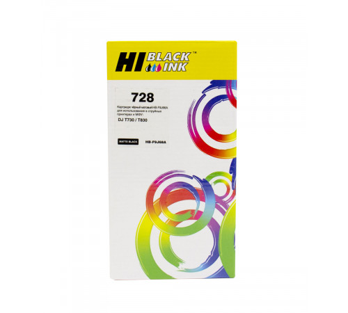 Картридж Hi-Black (HB-F9J68A) для HP DJ T730/T830, 300ml, №728XXL, matteblack