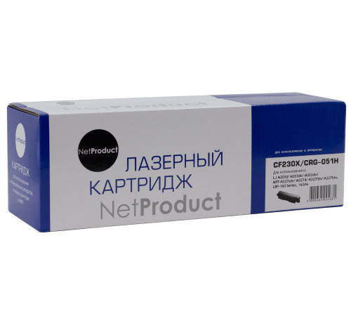 Тонер-картридж NetProduct (N-CF230X/051H) для HP LJ Pro M203/MFP M227/LBP162dw/MF 264dw/267dw, (4000 стр.)