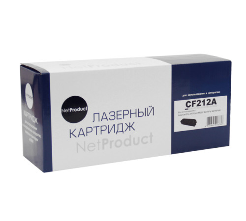 Картридж NetProduct для HP CLJ Pro 200 M251/MFPM276, №131A, желтый (1800стр.)