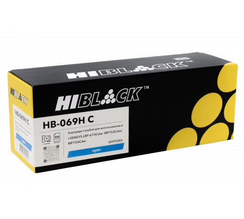 Картридж Hi-Black (HB-069H C) Canon i-Sensys LBP-673Cdw/MF752Cdw/MF754Cdw, C, 5,5K