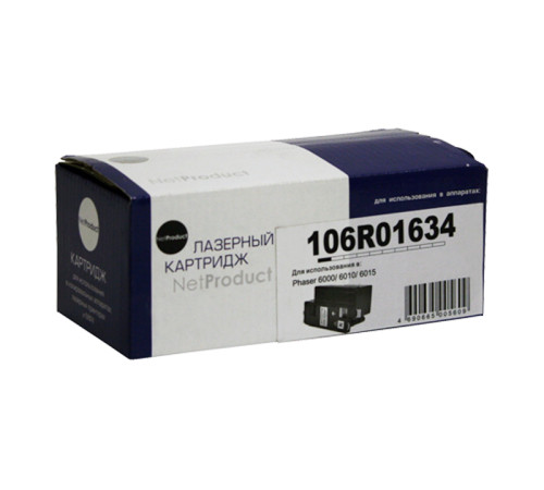 Тонер-картридж NetProduct для Xerox Phaser 6000/6010/WC6015, черный (2000 стр.)