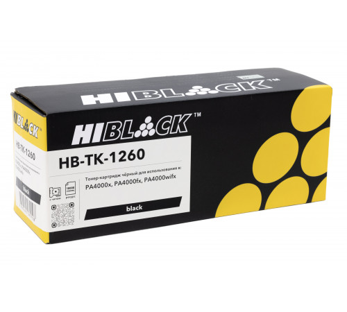 Тонер-картридж Hi-Black (HB-TK-1260) для Kyocera PA4000x/PA4000fx/PA4000wifx, 10K