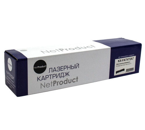 Тонер-картридж NetProduct (N-KX-FAT472A7) для Panasonic KX-MB2110/2130/2170, (2000 стр.)