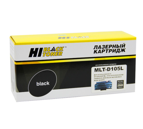 Картридж Hi-Black (HB-MLT-D105L) для Samsung ML-1910/1915/2525/2525W/2580N/SCX4600, (2500 стр.)