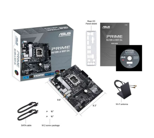 Материнская плата ASUS PRIME H610M-A WIFI D4 (LGA1700)