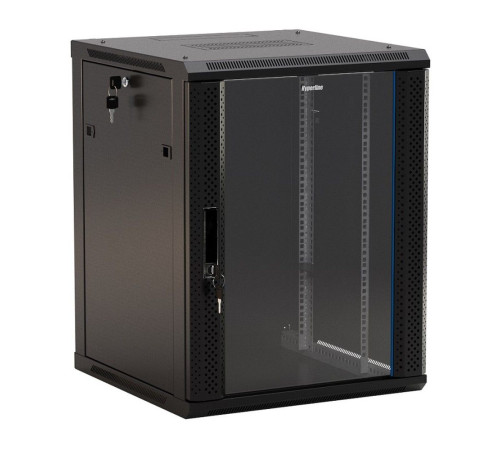 Шкаф Hyperline TWB-1866-GP-RAL9004, черный