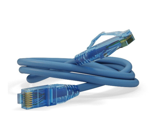 Патч-корд Hyperline U/UTP, Cat.6, LSZH, 2 м, синий