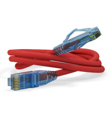 Патч-корд Hyperline U/UTP, Cat.6, LSZH, 2 м, красный