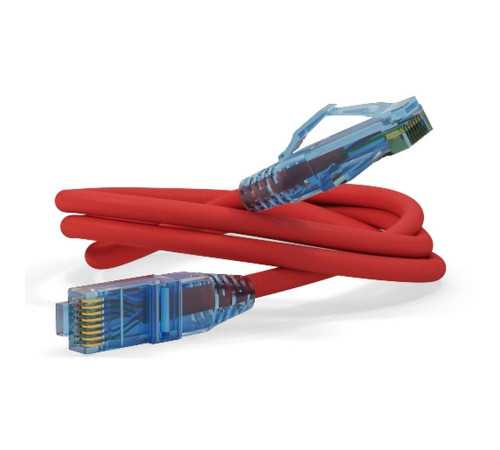 Патч-корд Hyperline U/UTP, Cat.6, LSZH, 2 м, красный