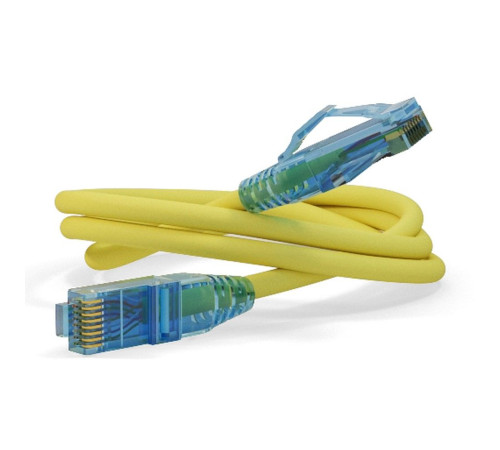Патч-корд Hyperline U/UTP, Cat.6, LSZH, 2 м, желтый