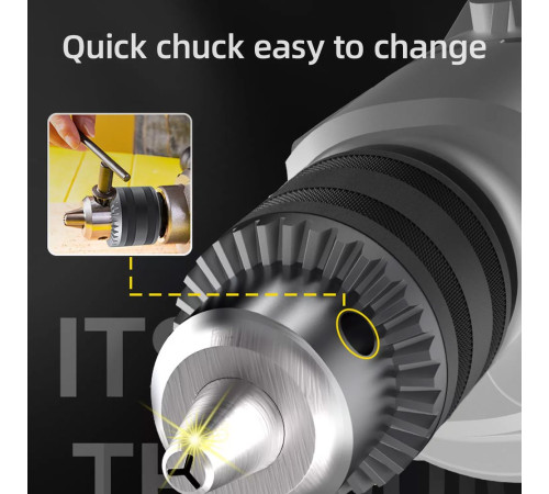 Дрель-миксер электрическая Deli DL-DZ16-E1 (1200 Вт)