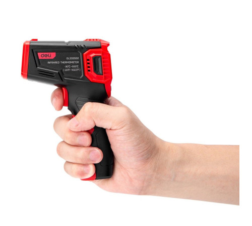 Инфракрасный пирометр (термометр) с цветным дисплеем Deli DL333550