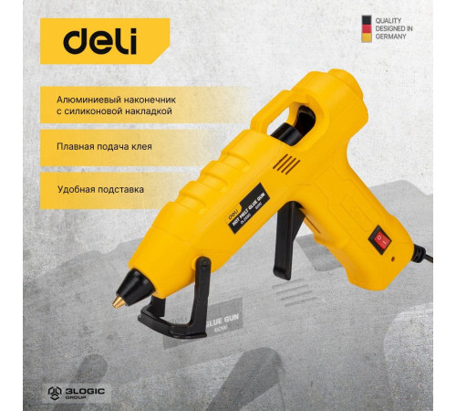 Клеевой пистолет Deli DL2560 (60Вт, диаметр стержня 11мм)