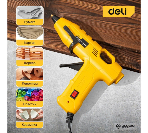 Клеевой пистолет Deli DL2560 (60Вт, диаметр стержня 11мм)