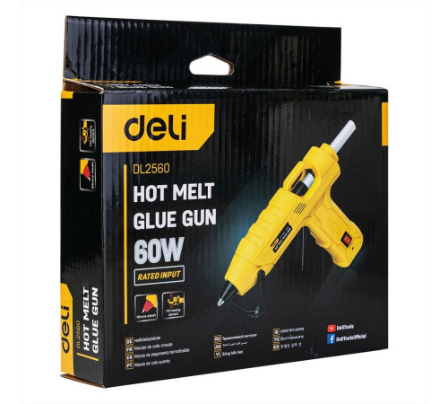 Клеевой пистолет Deli DL2560 (60Вт, диаметр стержня 11мм)