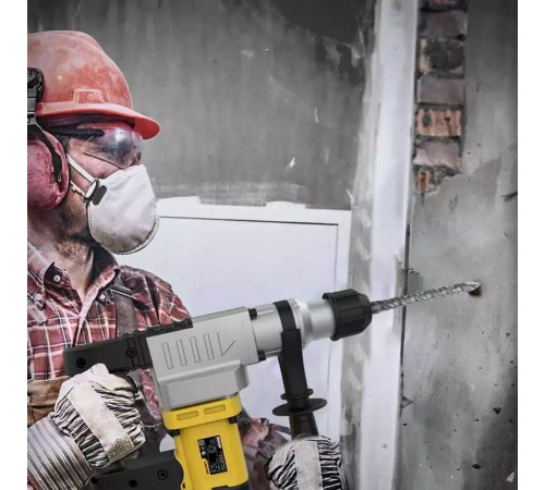 Перфоратор Deli DL-DC28-E1 (1050Вт, SDS PLUS, 4300уд/мин, 900об/мин, кейс, в комплекте 3 бура, долото, пика)