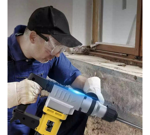 Перфоратор Deli DL-DC28-E1 (1050Вт, SDS PLUS, 4300уд/мин, 900об/мин, кейс, в комплекте 3 бура, долото, пика)