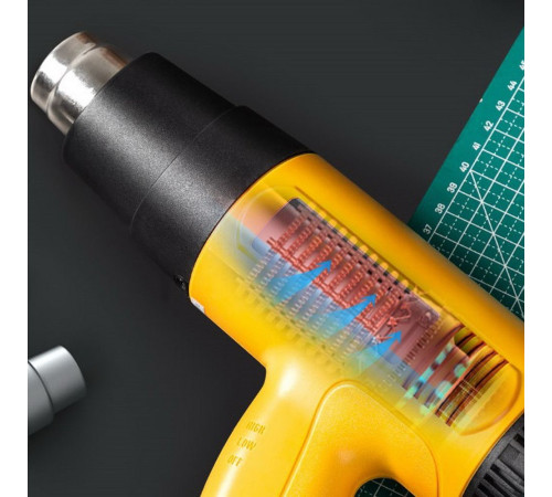 Фен технический Deli DL391201 (2000 Вт, рабочая температура 400/600 град.)