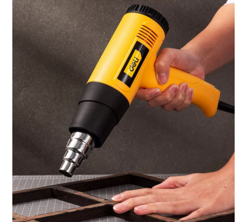 Фен технический Deli DL391201 (2000 Вт, рабочая температура 400/600 град.)