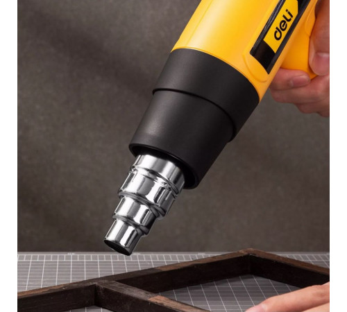 Фен технический Deli DL391202 (2000 Вт, рабочая температура 100-650 град.)